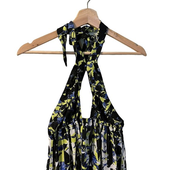 Peter Pilotto X Target Beach Swim Cover Up Size XS Halter Dress Sheer Chiffon - Picture 4 of 7